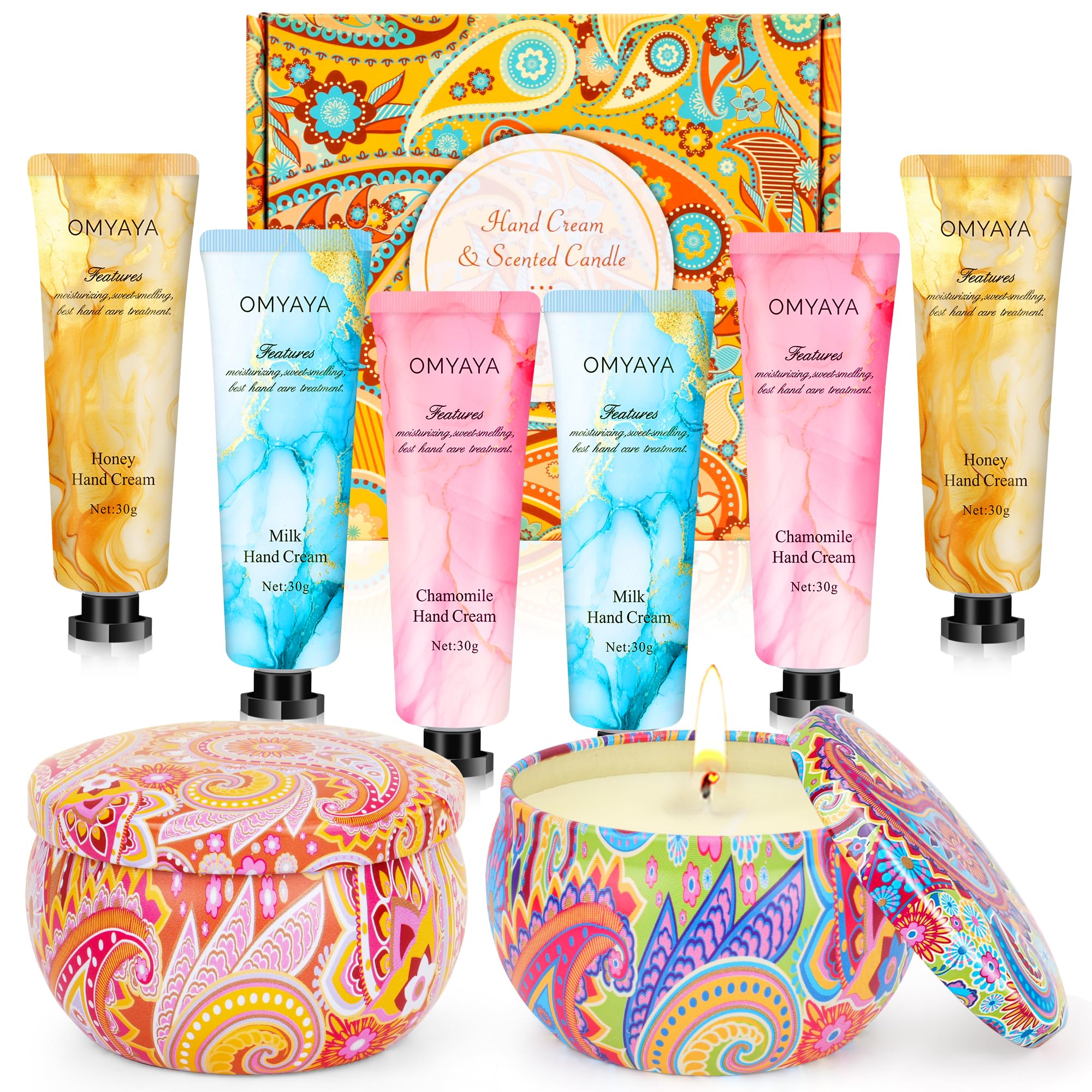 Amazon.com : Scented Candle Gift Set for Women, Hand Lotion Gift