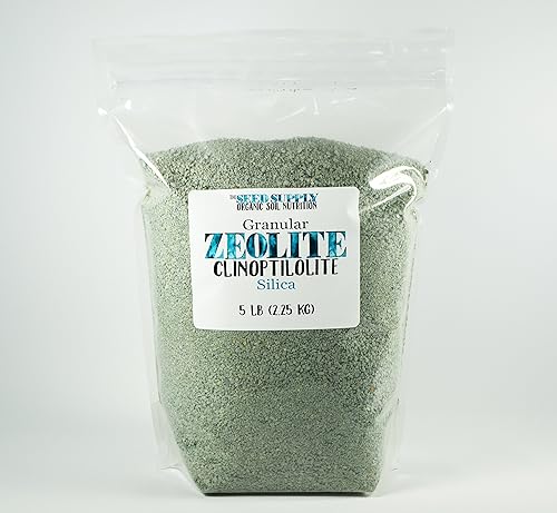 The Seed Supply - Zeolita granular de 5 libras - Agente de abono orgánico para abono absorbente multiuso