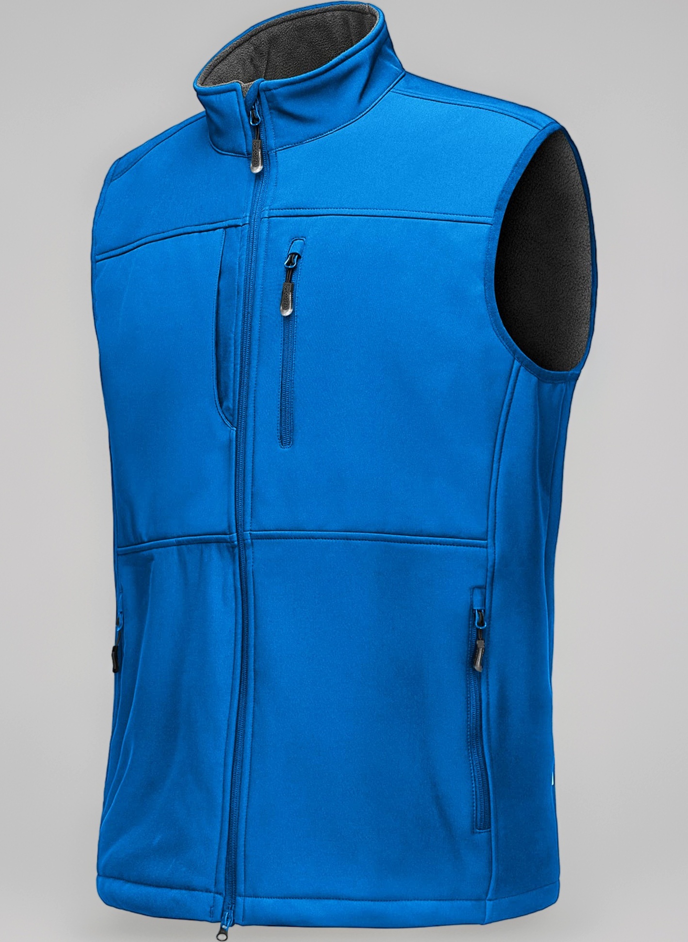 33,000ft Mens Softshell Gilet Activewear Vests Windproof Fleece Lined Outerwear Zipped Pockets Sleeveless Softshell Jacket for Leisure, Golf, Travelling
