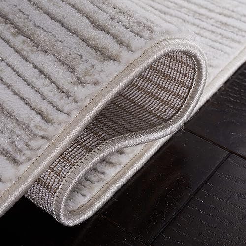 Vista 88 de SAFAVIEH Vision Collection VSN606F - Tapete de 6 pies x 9 pies, crema, moderno, ombré, no desprende pelo, fácil cuidado, para zonas de alto tráfico