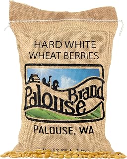 Palouse Brand Hard White Wheat Berries 5 lbs - Glyphosate Residue Free, Non-GMO Verified, Kosher, Family Farmed Washington Wheat