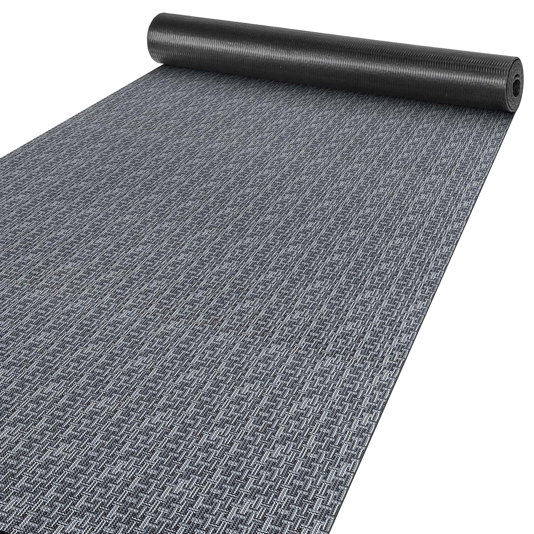 ANRO Itaca - Alfombra de pasillo y cocina, antideslizante, lavable, ajustable, color gris, 180 x 67 cm hasta 5 m de longitud