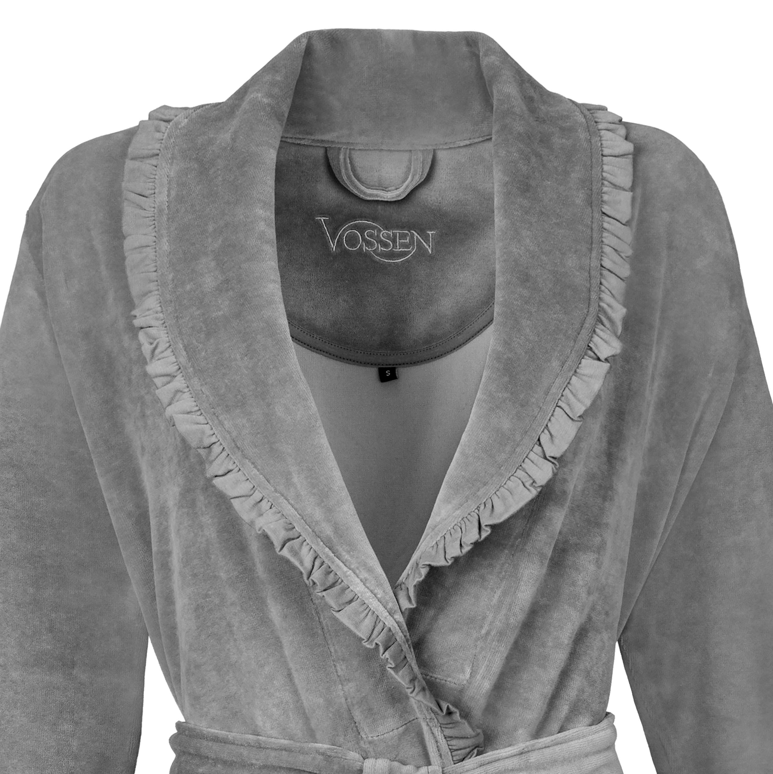Vossen Damen Bademantel mit Schalkragen Ariel