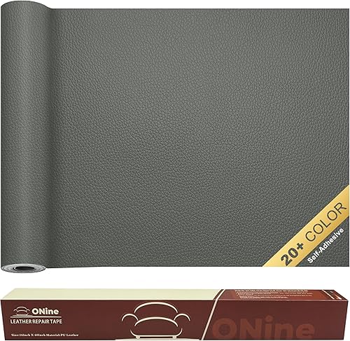 Vista 81 de ONine - Parche para reparación de cuero, autoadhesivo, diferentes colores, de 8 x 11 pulgadas para desprender y pegar, sofás, asientos de automóvil