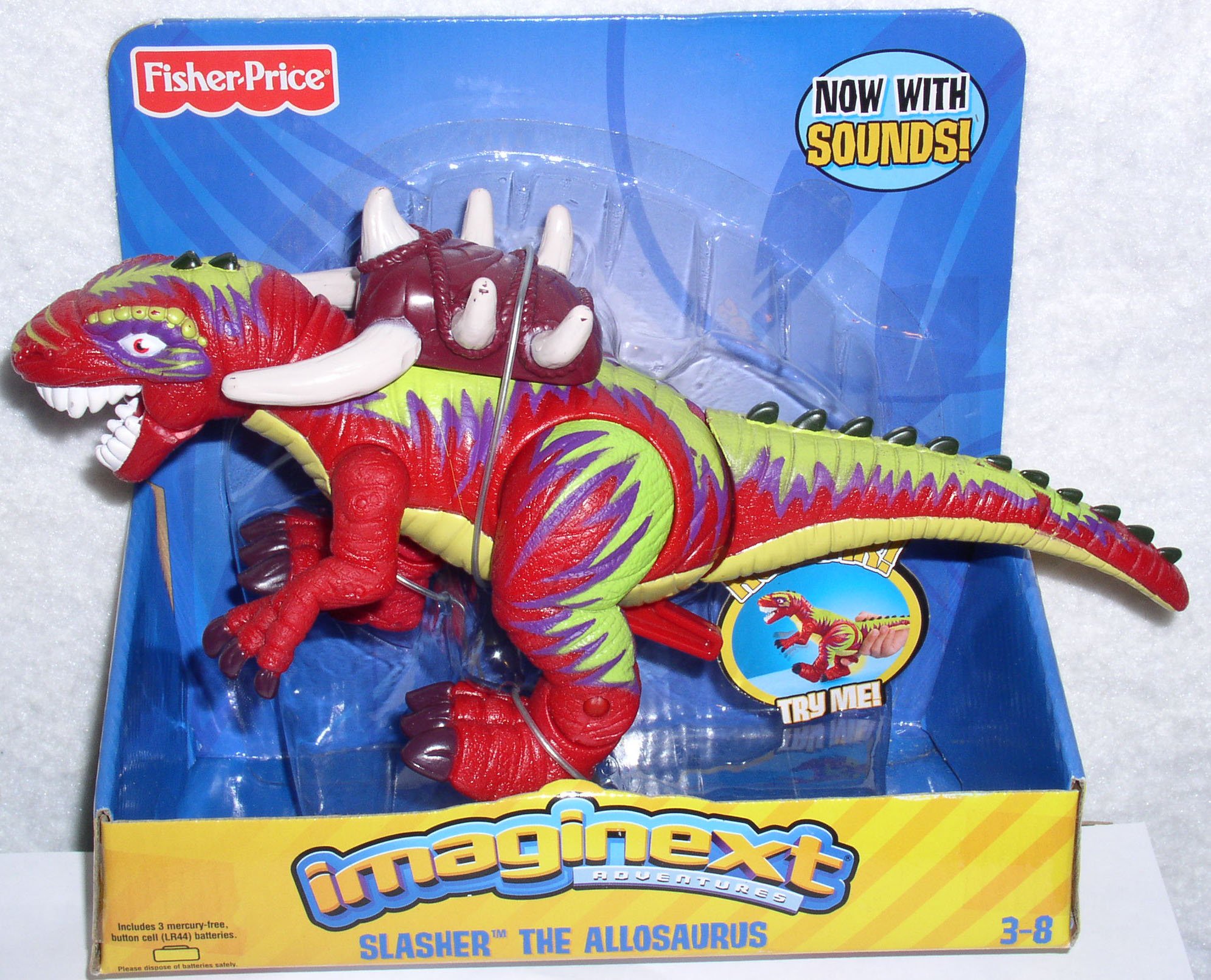 Amazon.com: Imaginext Adventures Slasher the Allosaurus M0265