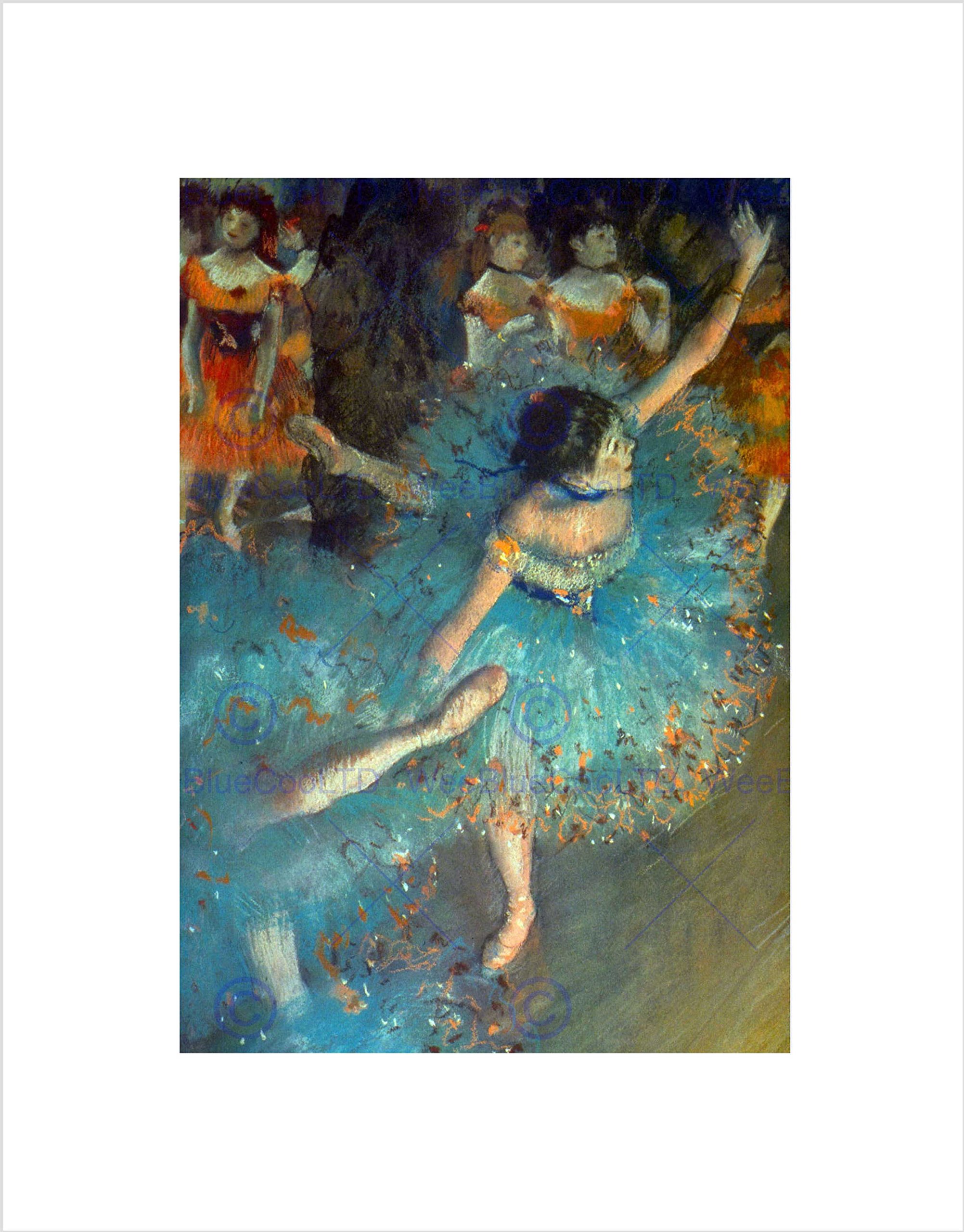 Wee Blue Coo Edgar Degas Dancer Old Master Art Picture Wall Art Print