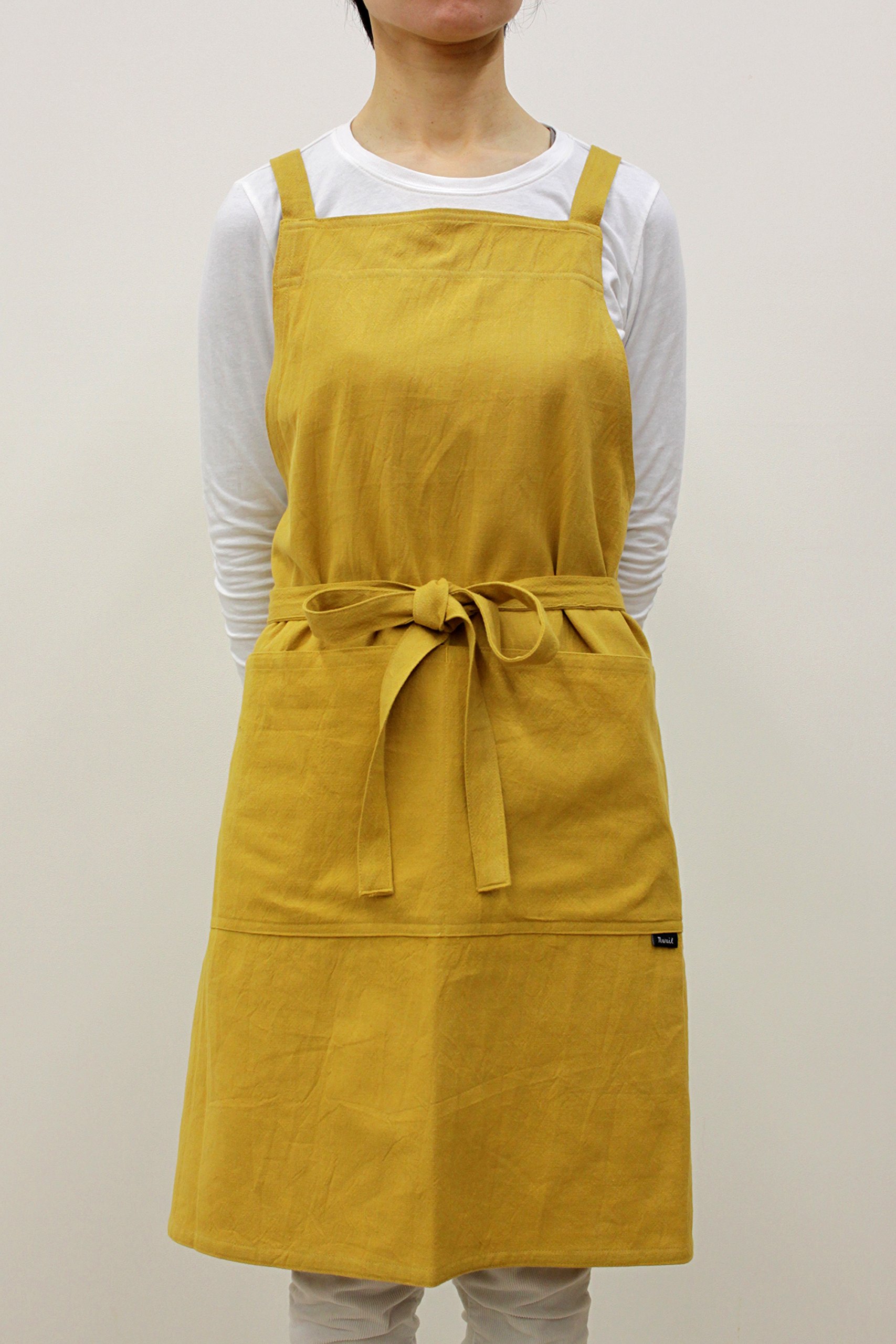 アイヌ　エプロン Amazon｜デュプリュス アトリエヌイ ウォッシュドコットン クロス