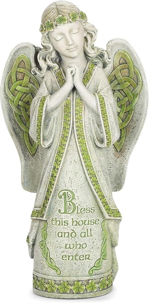 Joseph's Studio by Roman, 14.5" H Celtic Angel Garden Statue, Outdoor Décor, House Warming Gift,