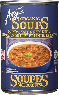 Amy's Organic Quinoa, Kale & Red Lentil soup (Vegan) 398ml 398 milliliter