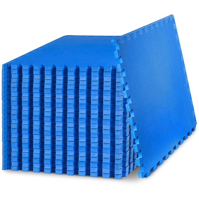 ProsourceFit Extra Thick Puzzle Exercise Mat 3 4 EVA Foam Interlocking Tiles for Protective Cushioned Workout Flooring for