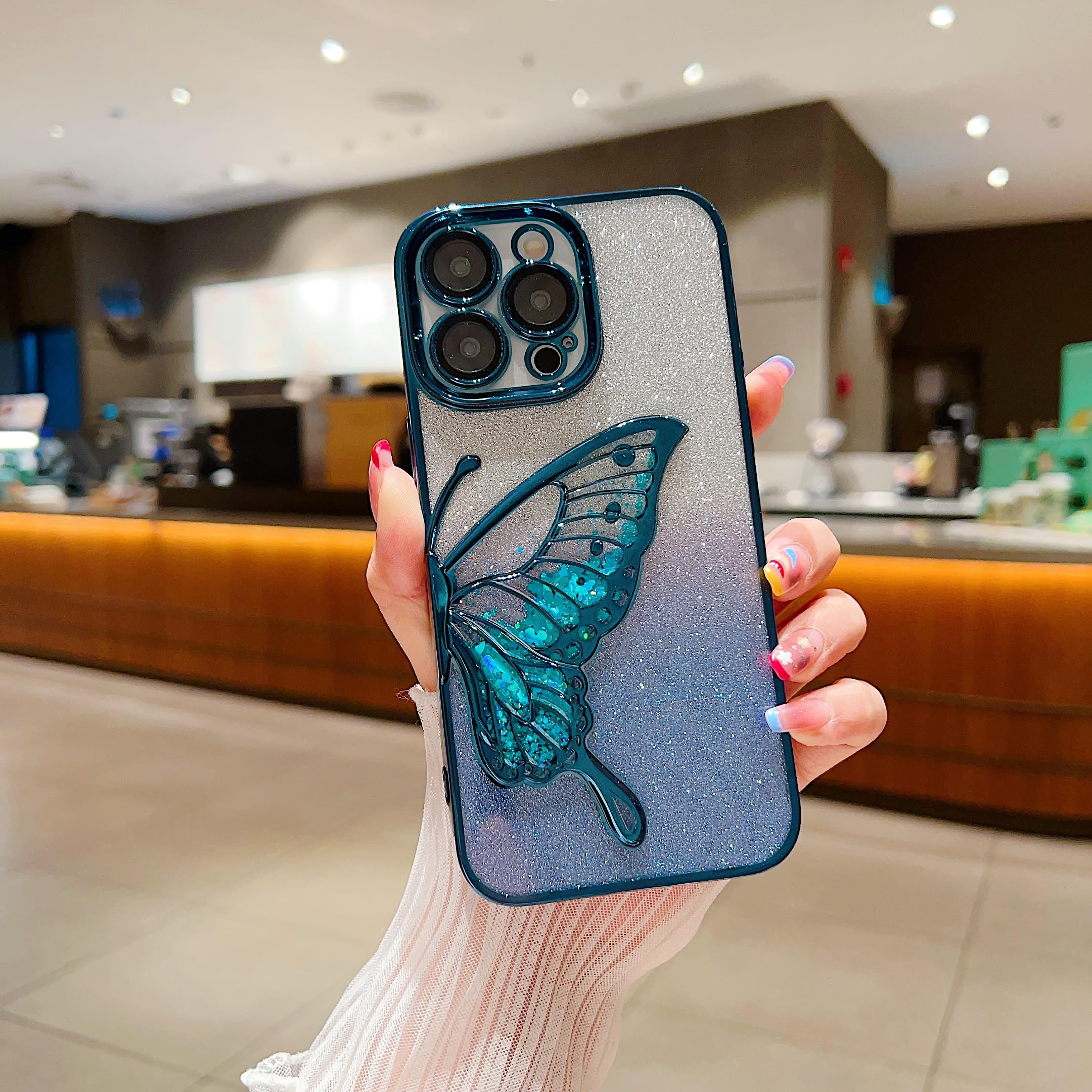 Amazon.co.jp: QoKcoahn バタフライスマホケース iPhone用、かわいい蝶