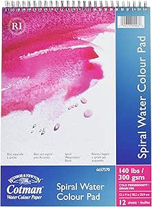 Winsor &ap; Newton - Papel De Dibujo : Winsor &ap; Newton Cotan Water Colour Paint Pad Spiral