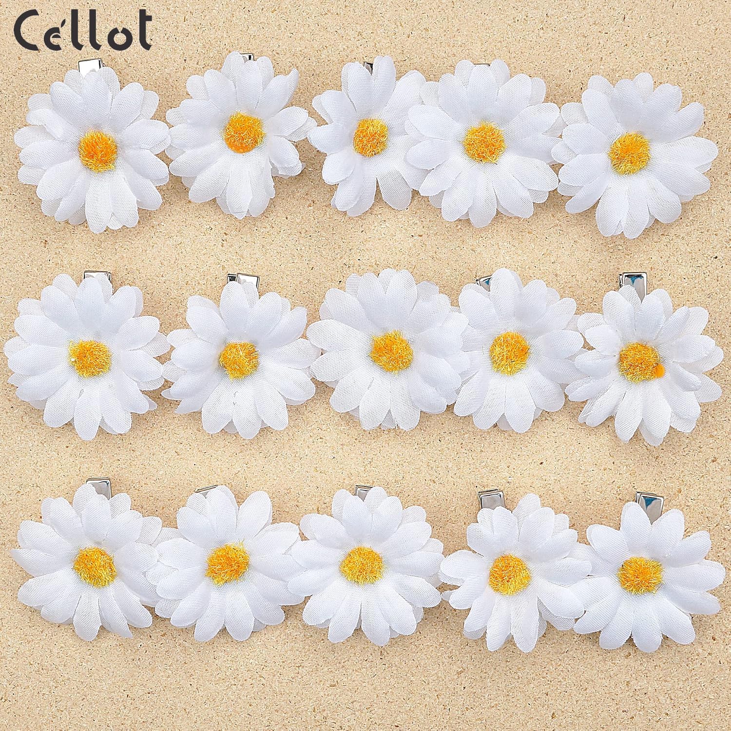 Amazon.com : CÉLLOT 15PCS Daisy Flower Hair Accessories  display picture 1