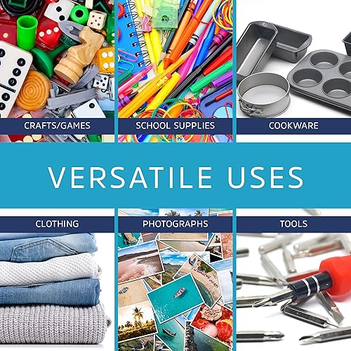 Vista 10 de GPI - 15 x 15 pulgadas, paquete de 100 bolsas de plástico transparente con cierre resellable, grandes, a granel de 2 mil de grosor, fuertes