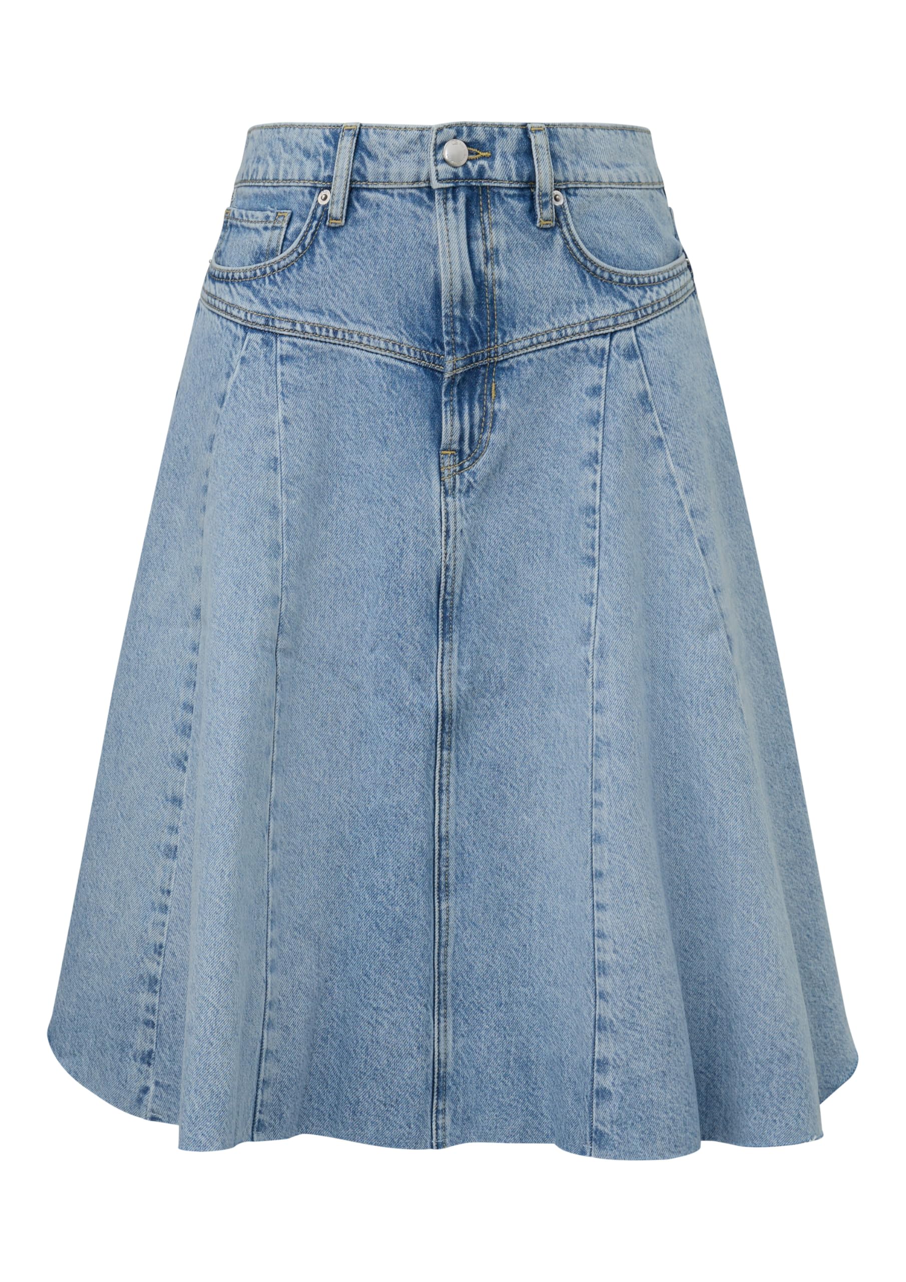 QS Ausgestellter Denimrock