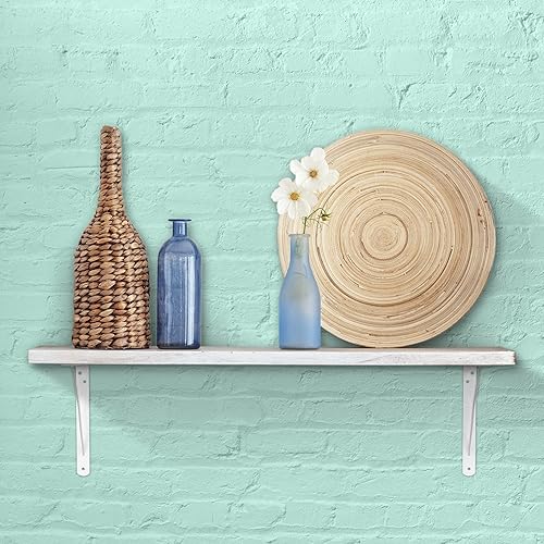 Miniatura 9 de Decko - Soporte resistente para repisa 49144 de 10.5 pulgadas por 7.5 pulgadas, de color negro, paquete de 10 unidades, 49144