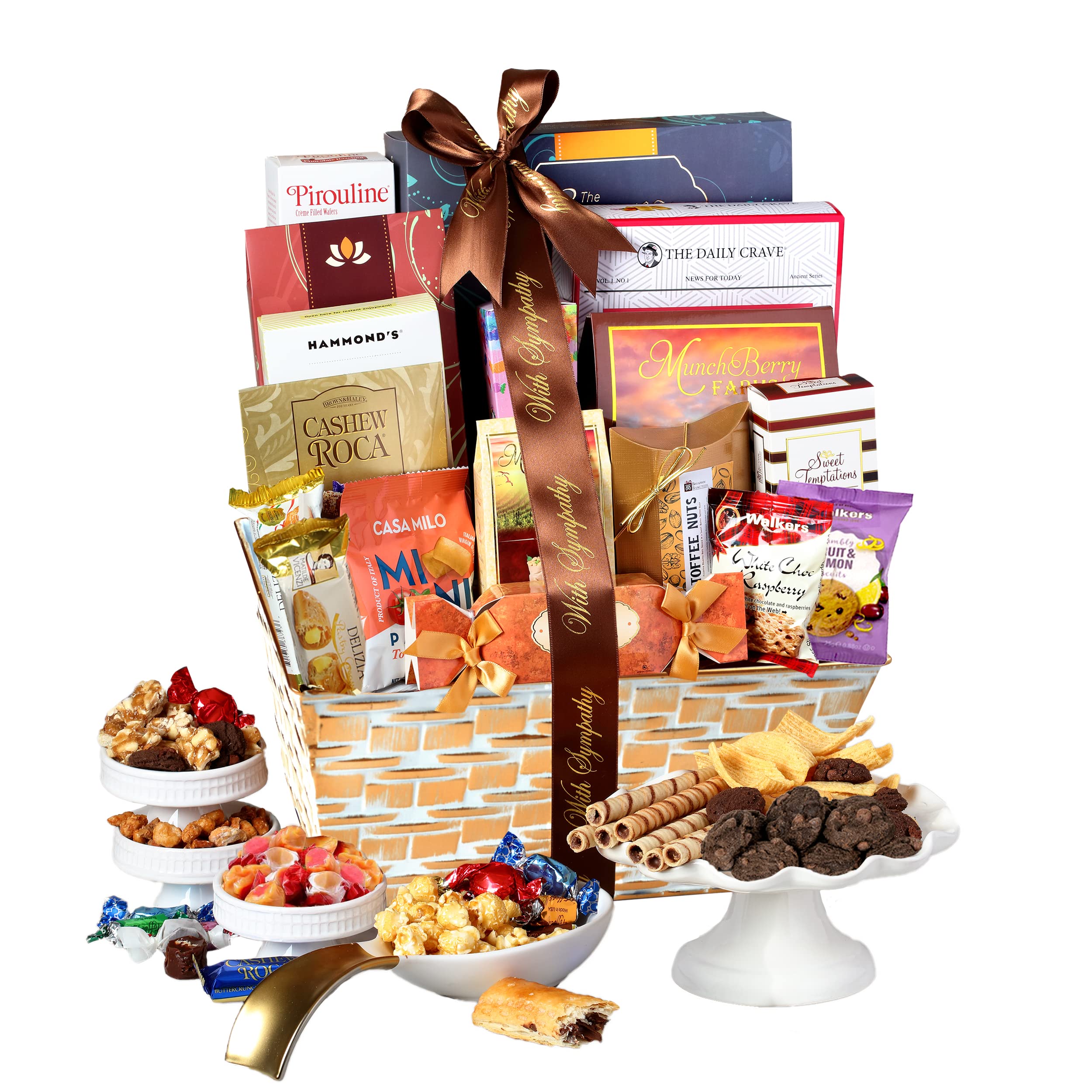 Buy Broadway Basketeers Condolences Gourmet Gift Basket, Kosher