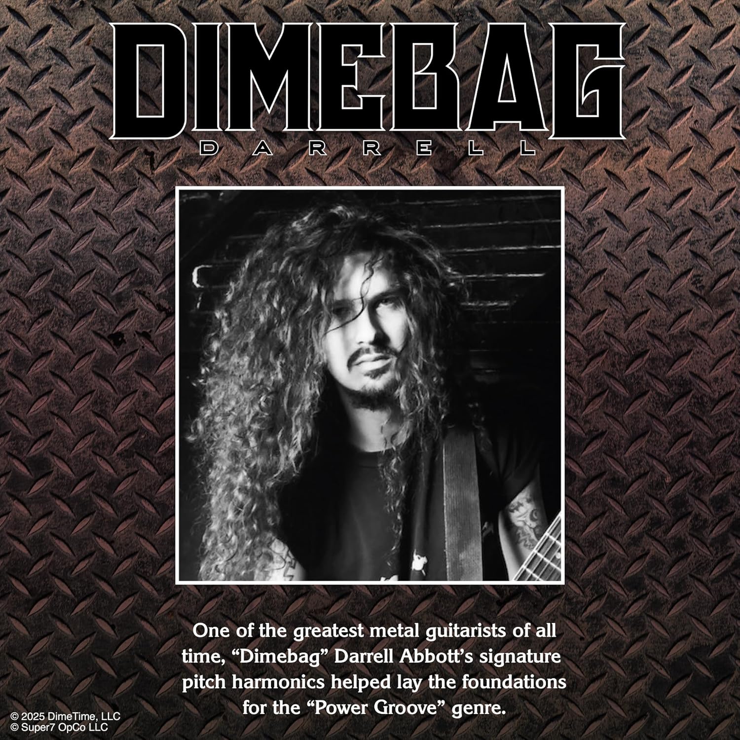 Super7 Reaction Figure Dimebag Darrell (Culprit) - 3.75" Dimebag Darrell Action Figure with Accessory - Classic Heavy Metal Collectibles and Retro Toys