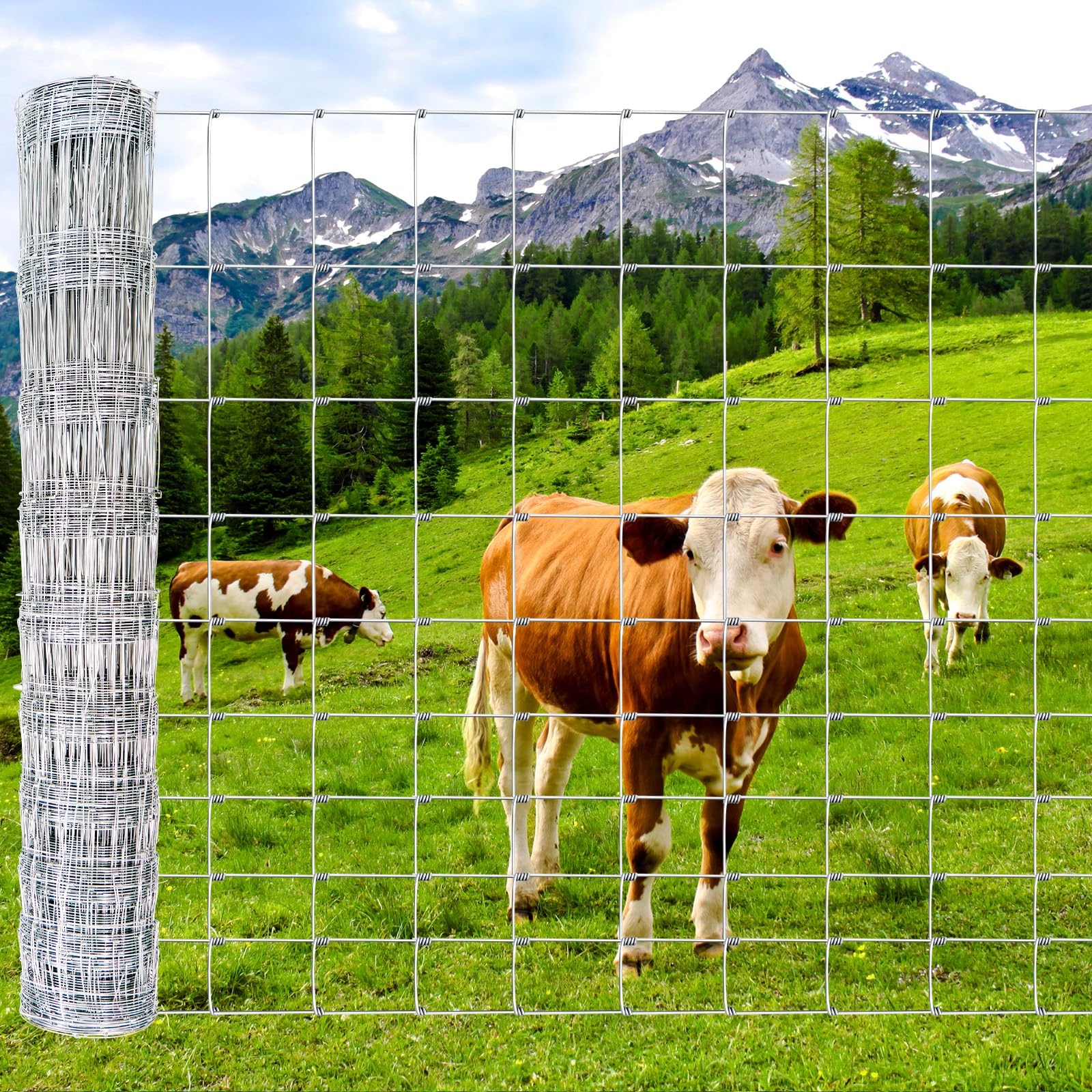 Galvanized Farm Fence 5ft x 164ft