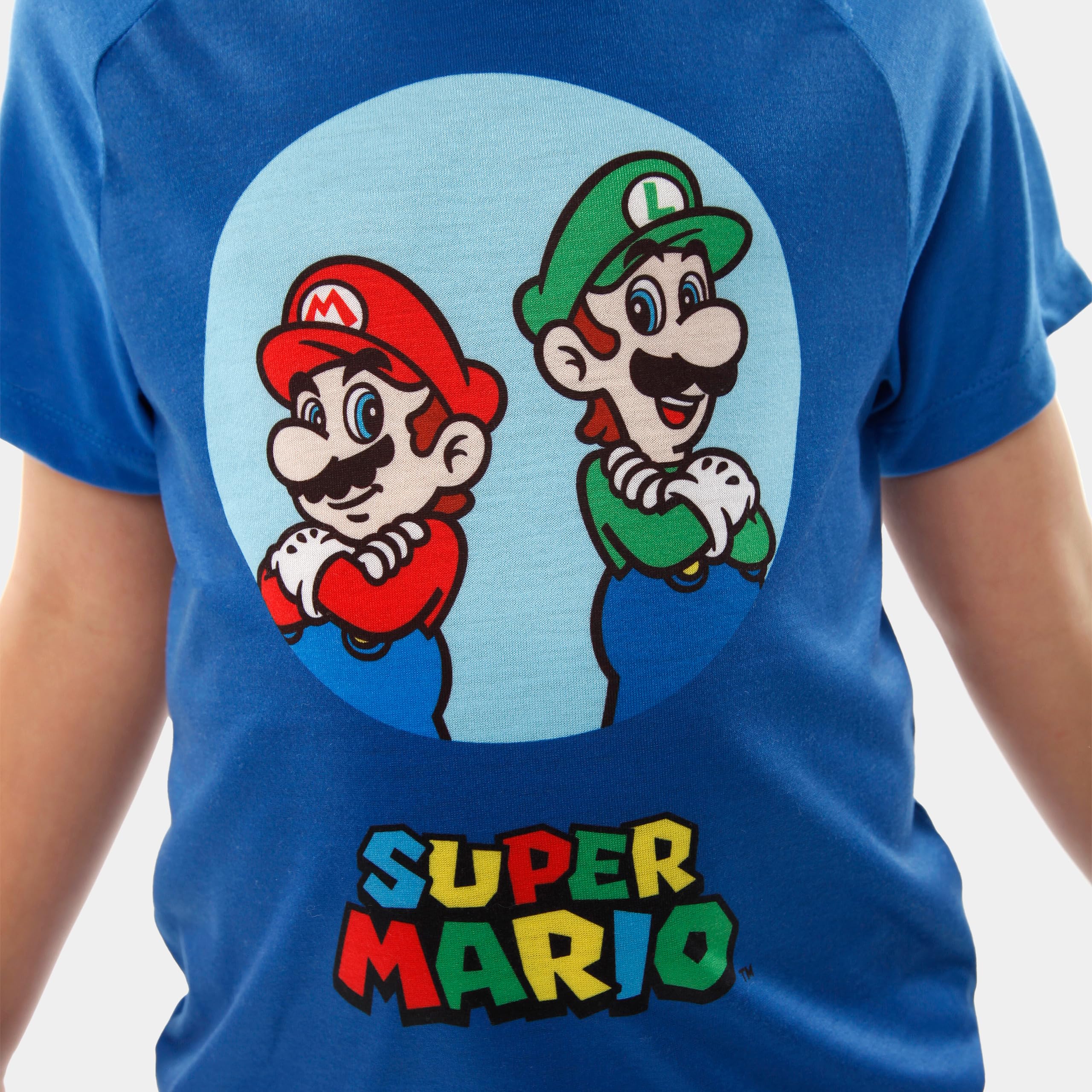 Piżama Super Mario | Piżama Chłopięca Mario I Luigi | Chłopięce Krótkie Piżamy | Oficjalne Towary Mario
