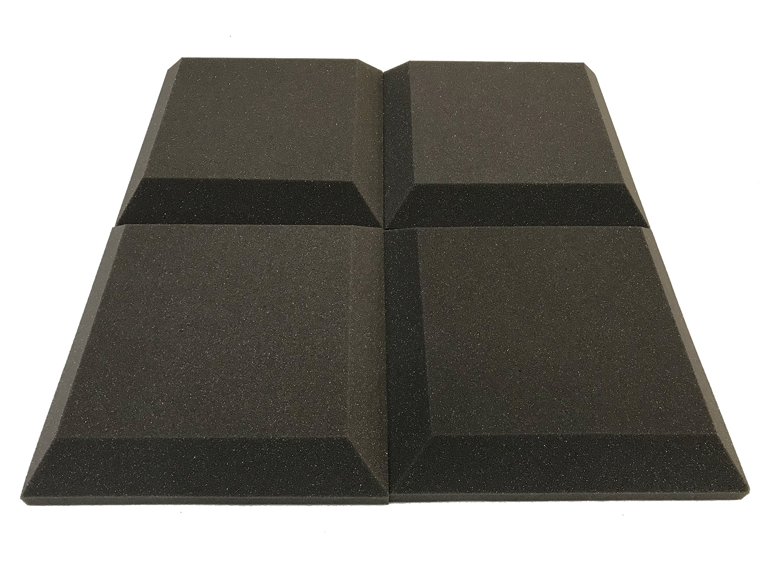 Advanced Acoustics Lot de 12 dalles de mousse d’isolation acoustique Tegular, 30,5 cm, NRC 0,95 (1,11 m²)