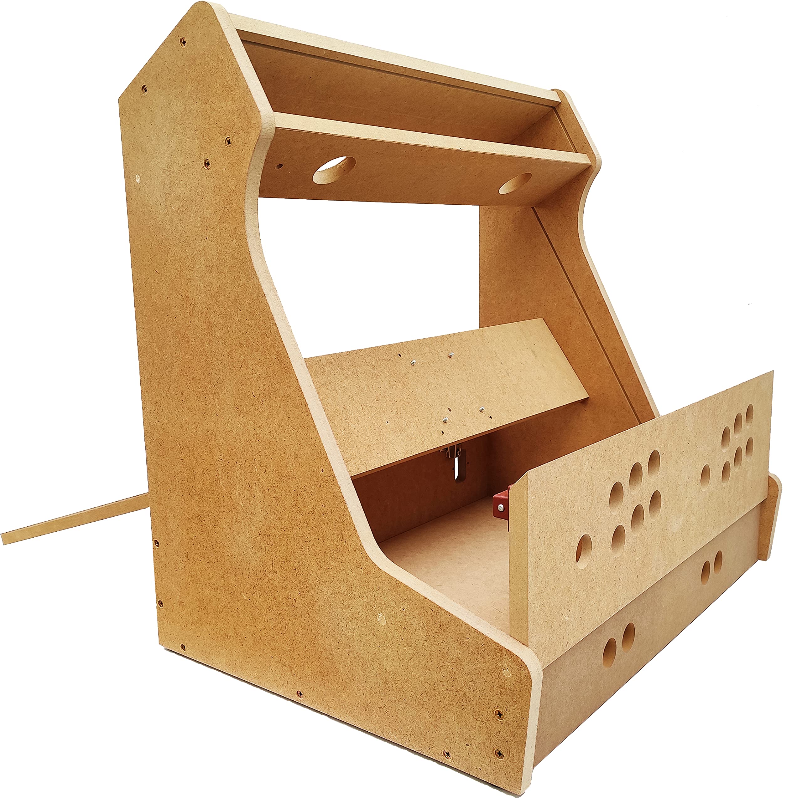 Arcade-Möbel-Set, 61 cm (24 Zoll), aus MDF-Holz, Acrylmethacrylat, Komponenten, 28 mm Knöpfe und Joystick vom spanischen Typ