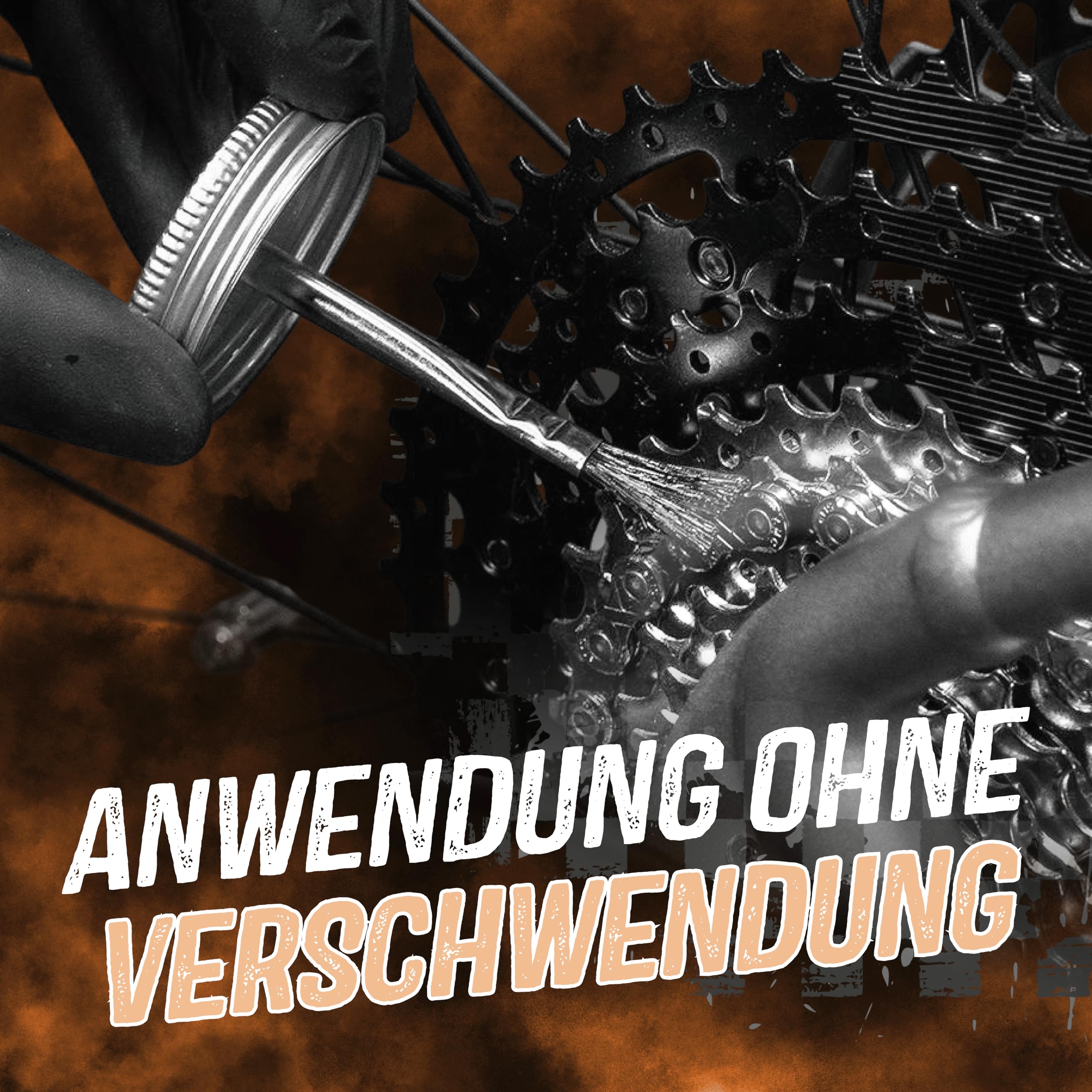 Errecom BKR 6104 DRY Fahrrad Kettenwachs für trockene und staubige Straßenbedingungen - 900 ml, All-In-One-Dose mit Pinsel enthalten
