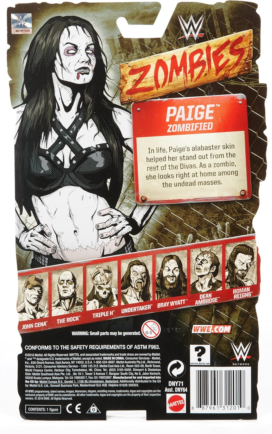 WWE Zombie Paige Figure