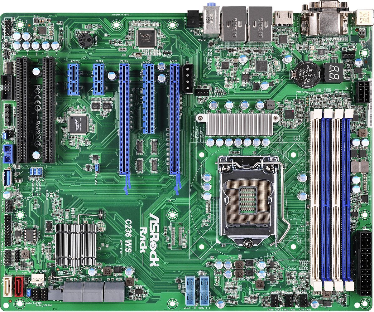 Amazon.in: Buy ASRock Rack C236 WS ATX Server Motherboard LGA 1151 ...