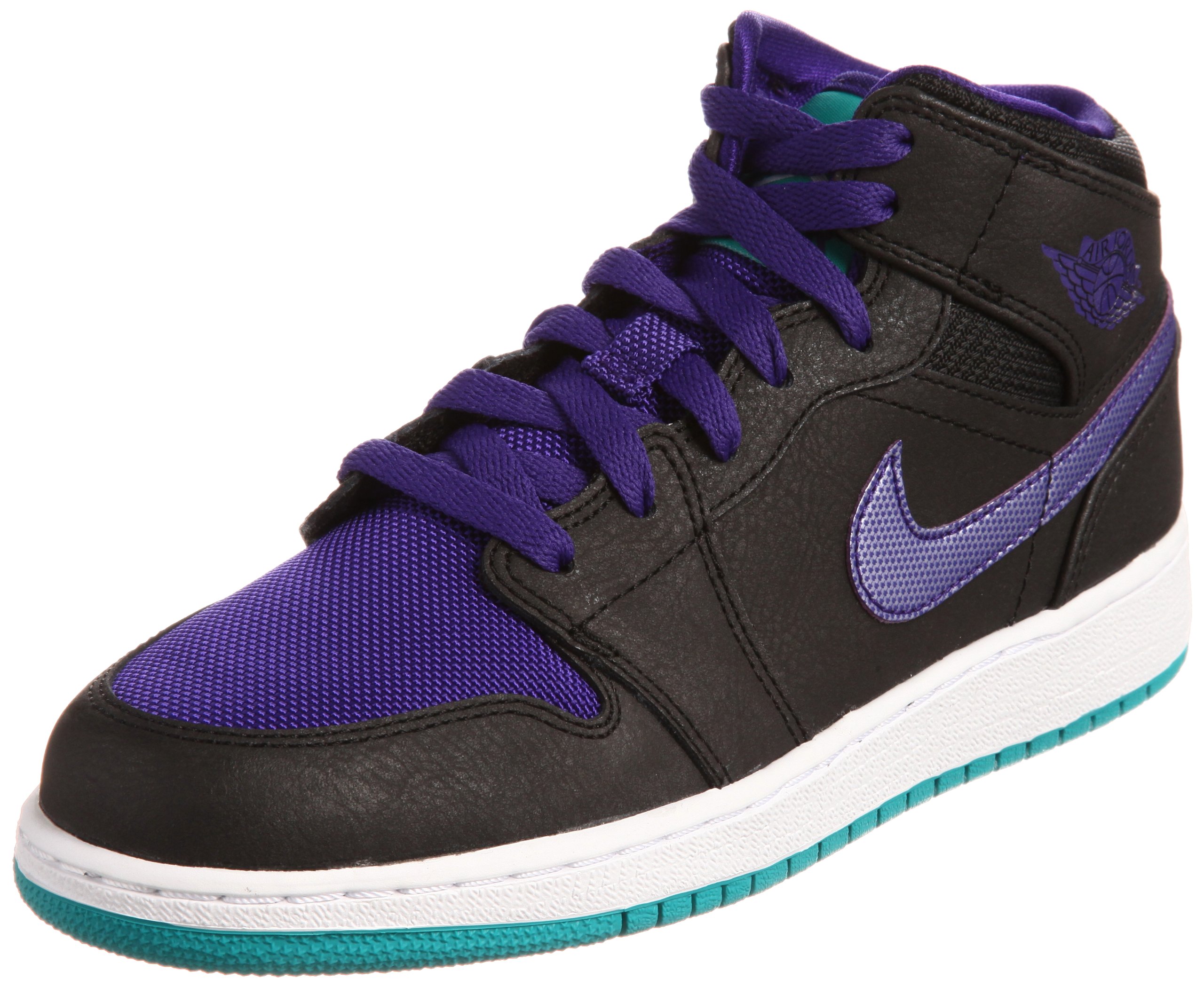 Jordan Nike Air 1 Mid (GS) Boys Basketball Shoes 554725-015