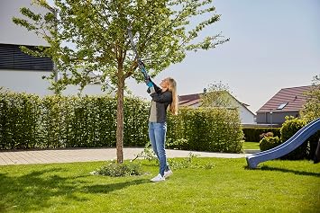 Gardena Ready-To-Use EasyCut 110/18V P4A Battery Operated Pruning Shears: Scissors for Branches up to 2.5 m Height, Ergonomic Grip, Low Weight, Durable Blades (14772-20).