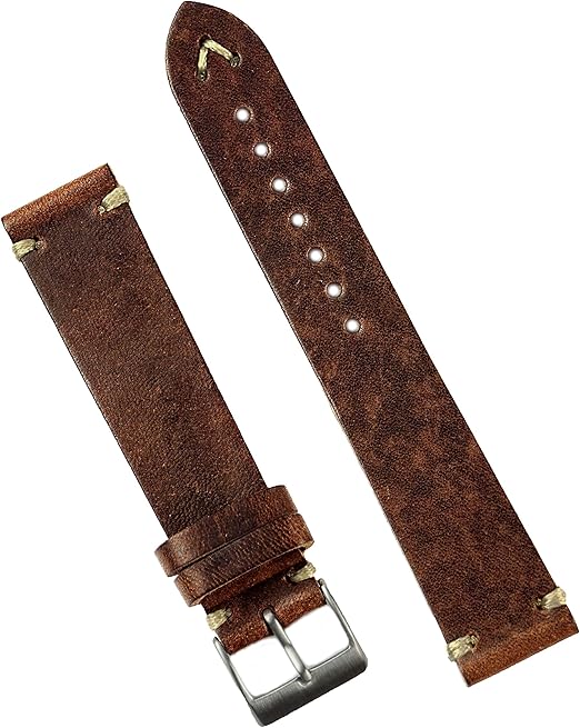 22mm vintage leather strap