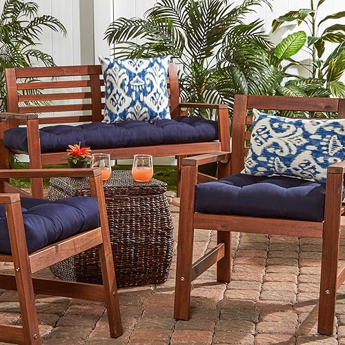 Miniatura 7 de South Pine Porch Shoreham Ikat - Cojín para asiento (20.0in), color verde