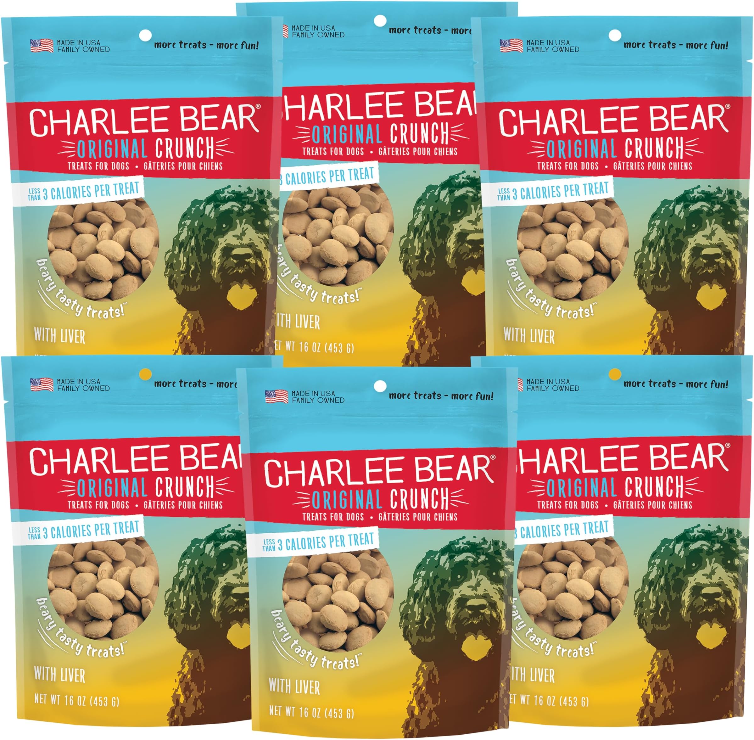Charlee Bear Dog Treats with Turkey Liver & Cranberries (3