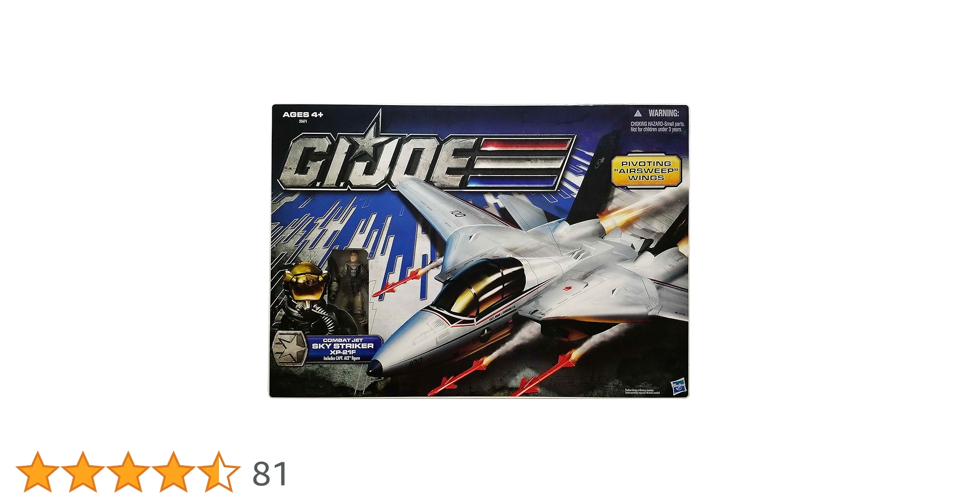 G.I.ジョー スカイストライカー G. I. Joe Sky Striker Jet with Capt. Ace Figure : Amazon.fr
