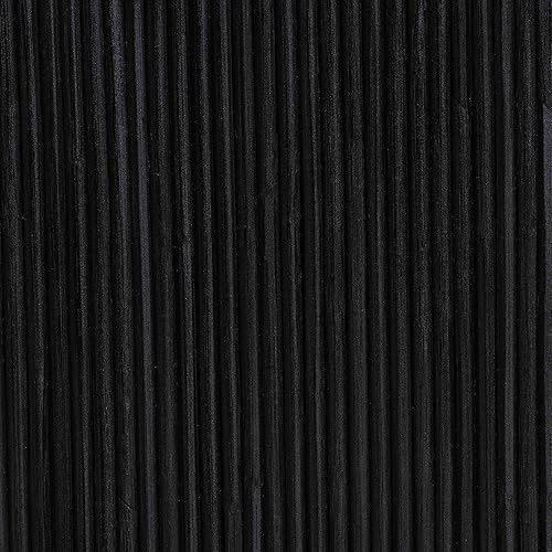 Miniatura 7 de Bali & pari Abebi - Mesa consola de ratán negro, mesa decorativa moderna con silueta de cascada y patas abiertas, estilo costero bohemio para