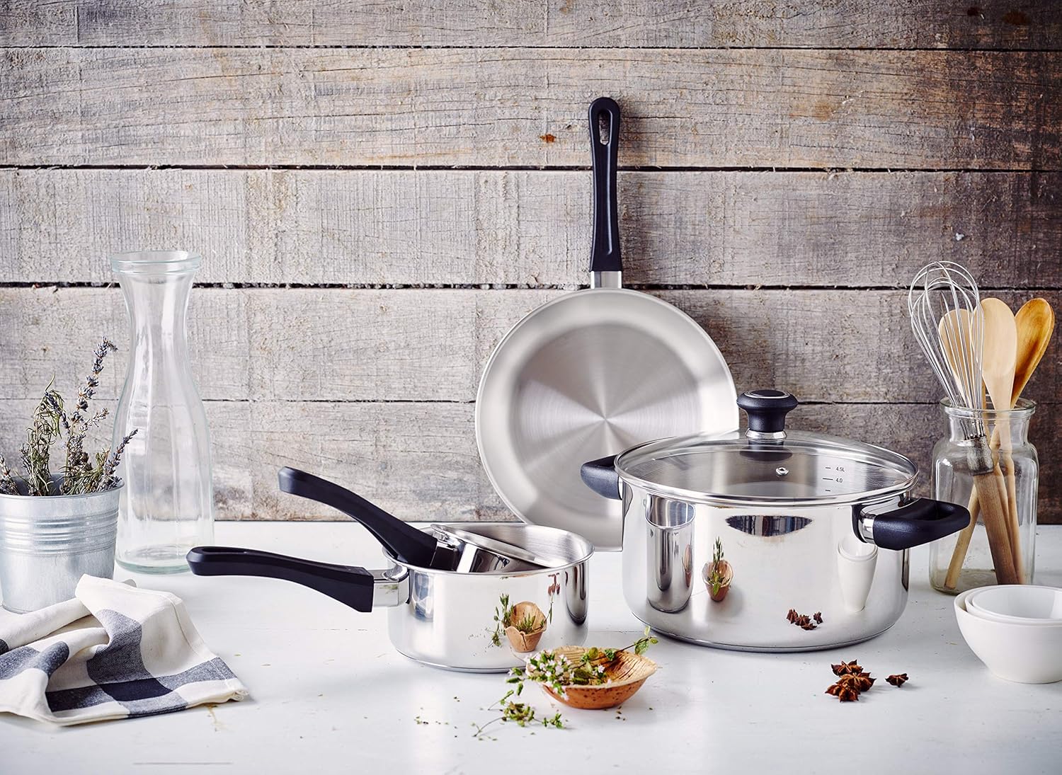 Beka Polo 12036124 Stainless Steel Saucepan, 12 cm, Black