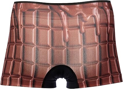 Amazon | チョコレート バレンタイン 成型ボクサーパンツ 板チョコ M