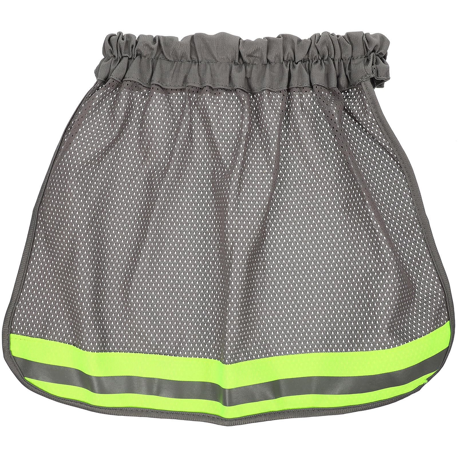 MAGICLULU Reflective Hard Hat Visor Mesh Neck Shade, Breathable Sun Protection Brim Cover for Construction Workers, Grey Safety Helmet Accessory for Outdoor Use