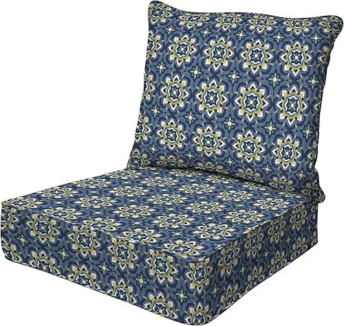 Vista 107 de Honeycomb - Asiento profundo para exteriores, 24 pulgadas de ancho x 23 pulgadas de profundidad, cojín para silla de exterior, color liso henna