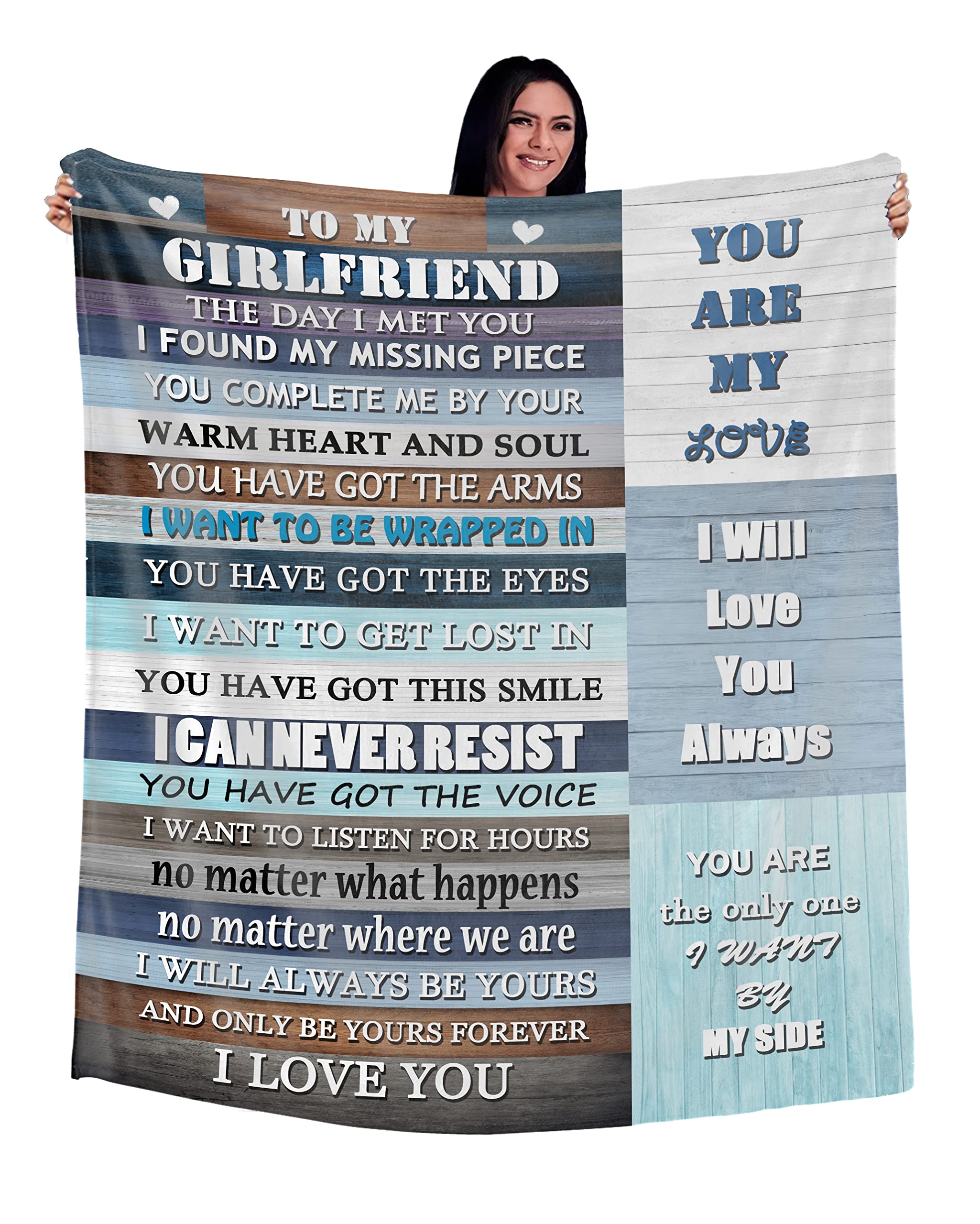 to My Lovely Girlfriend Gift Super Soft Throw Blanket for Her Girlfriend Birthday Gift Ideas