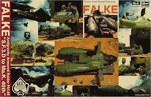 Hasegawa Maschinen Krieger 64125 Jet de combate blindado antigravedad Pkf.85 Falke Ma.K. Modelo de plástico a escala 120 del 40 aniversario