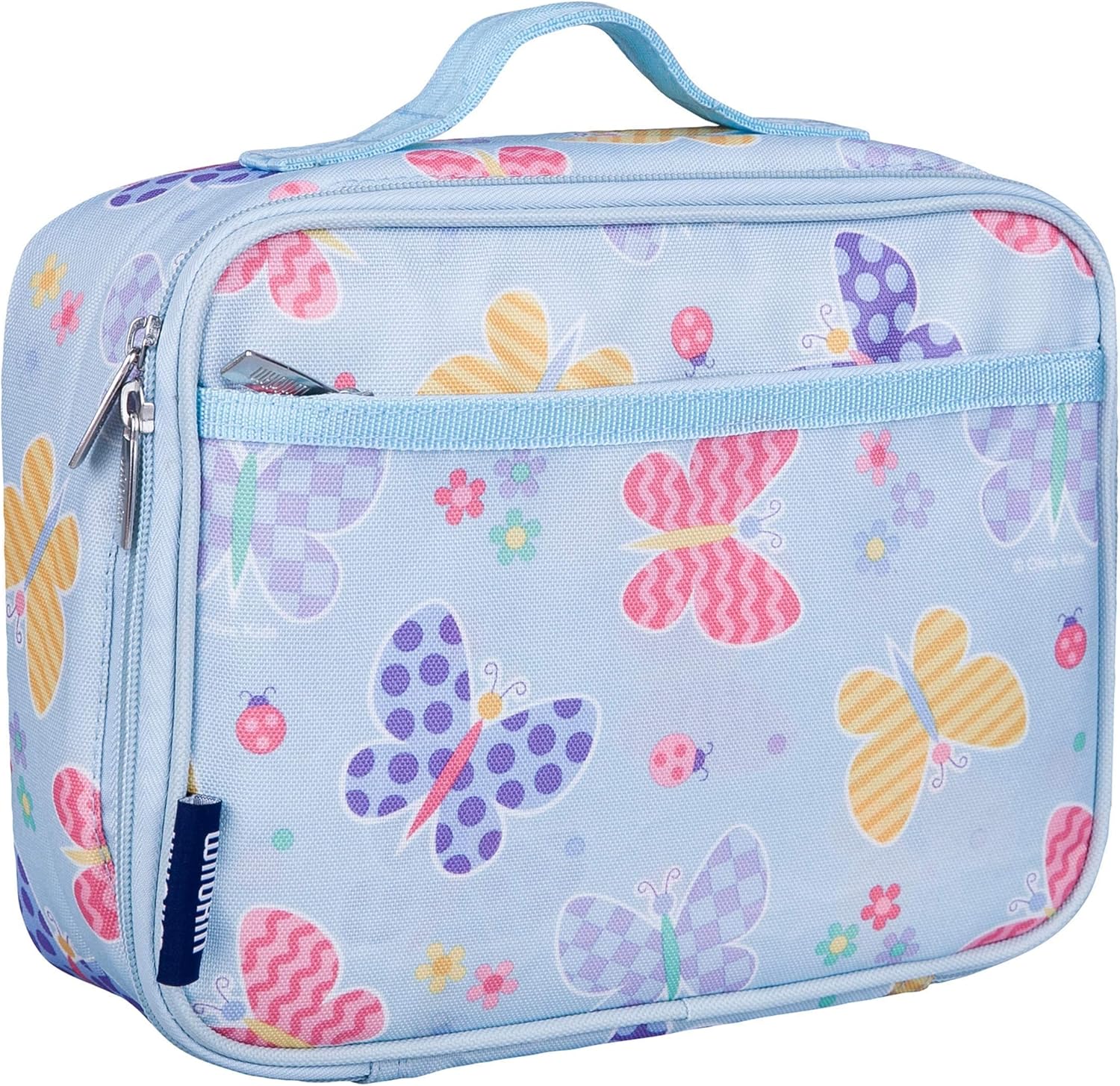 Wildkin 15 Inch Kids Backpack Bundle with Lunch Box Bag (Butterfly Garden)