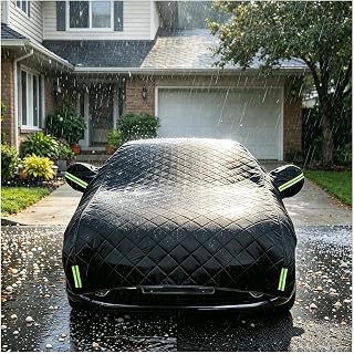 雹対策 車カバー 適用 アストンマーティン DB7 クーペ 1993-2004, 車カバー 雹対策、防水 防紫外線 裏起毛 厚手 ワンタッチベルト付き 強風対策 ワンタッチバックル ベルト付き rf547s