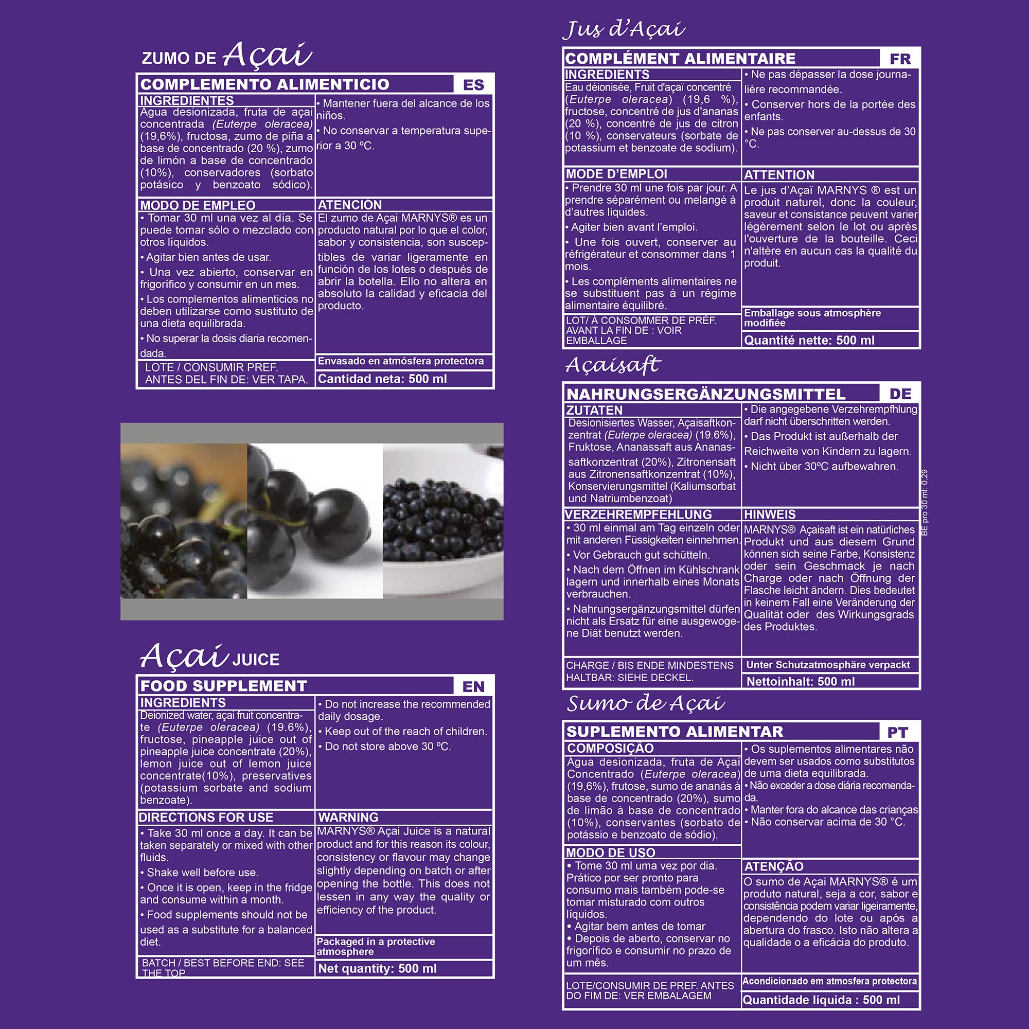 BIO Acai Saft KONZENTRAT 500 ML