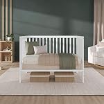 Dream On Me Synergy 5-in-1 Lit bébé convertible en blanc, certifié Greenguard Gold, BSA Certifié, 3 Réglages de hauteur de matelas, Meubles de chambre de bébé classiques