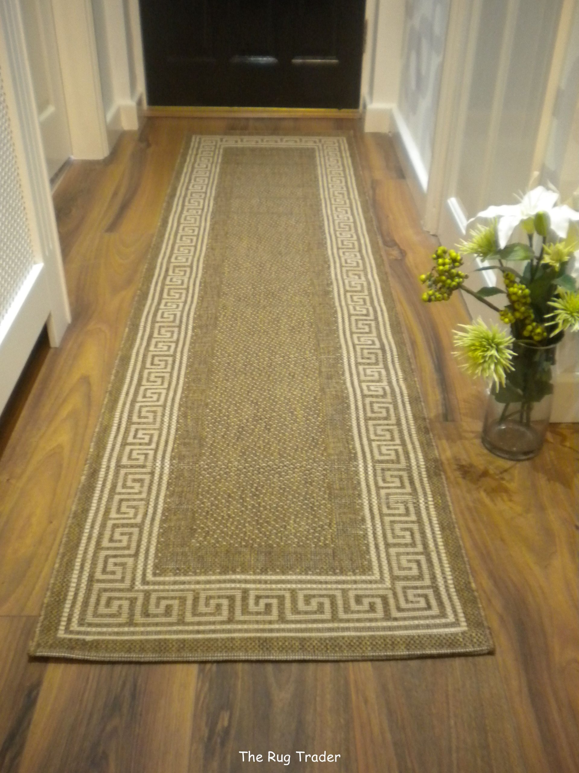 Fashionable Flatweave Hall Runner Lorenzo Natural Rug 60cm x 230cm