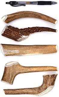 Perfect Pet Chews Deer Antler Dog Chew - Grade A, All Natural, Organic, and Long Lasting Treats - Made from Naturally Shed Antlers in The USA (D. Medium - Dog Weight 20–40 Lbs, 5 - Pack)