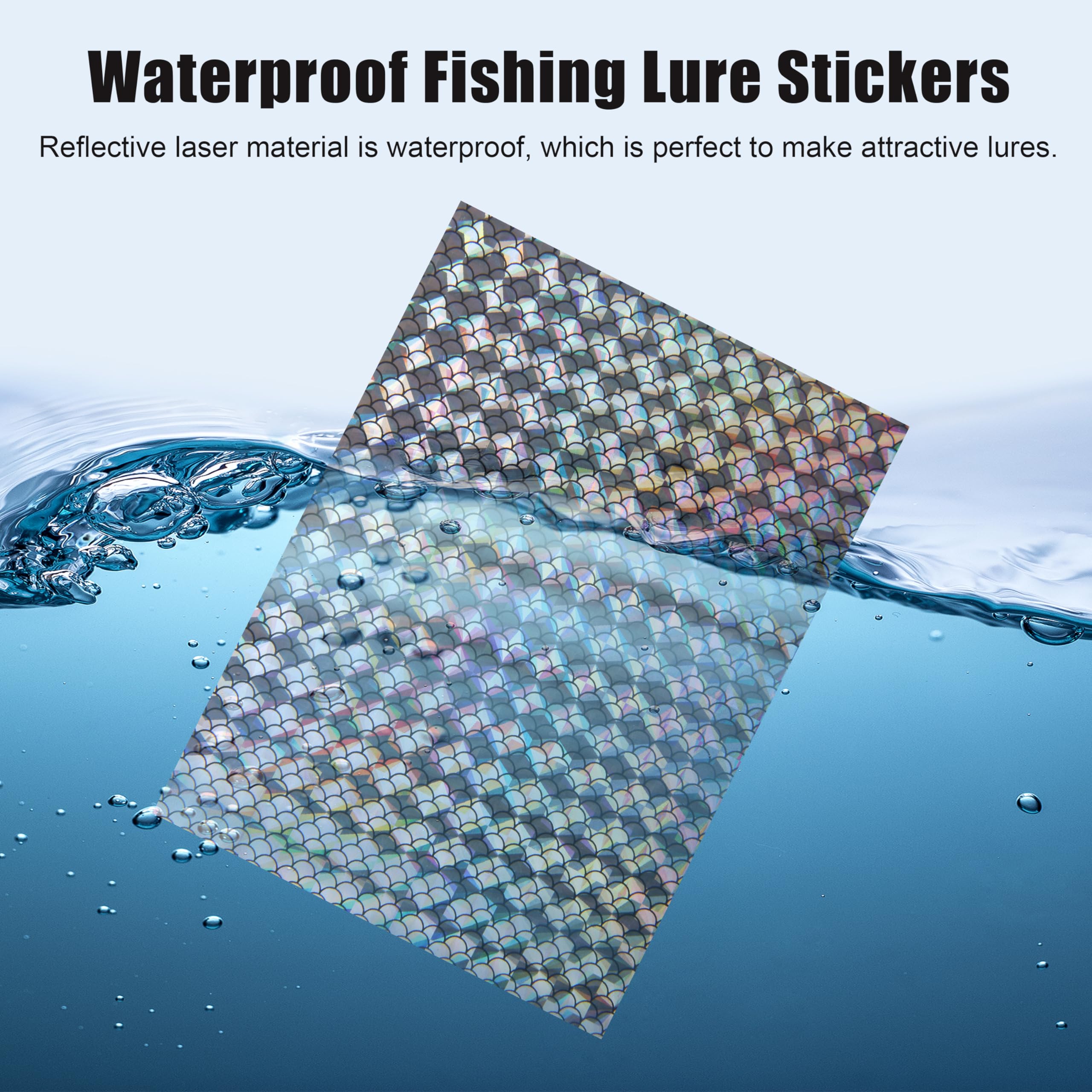 die cut reflective tape for fishing lures Fish Scales Sticker Holographic Adhesive Film Flash Lure Tape Fishing Lure Making DIY Crafts Tool : Sports & Outdoors Earring Fishing station Browning Black Model:TFS5500/TFSSC80 Bright reflective color options