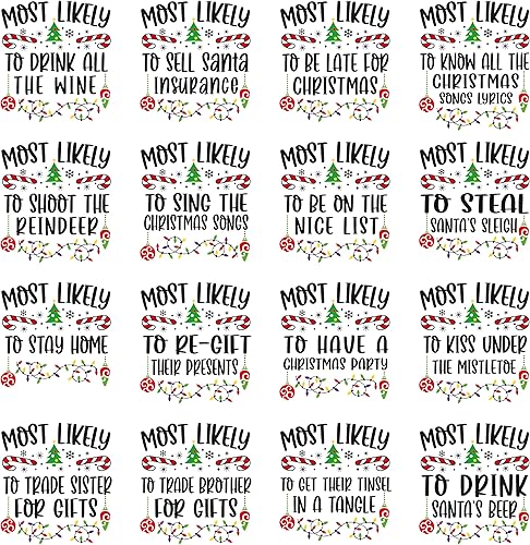 Miniatura 3 de Christmas Family Matching Shirts, 56 Quotes Most Likely And Custom Christmas Shirt, Most Likely To T-Shirt